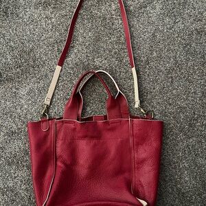 Gap 1969 Red Leather Tote Bag